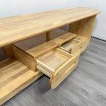 MOLY 180cm Solid Wood TV Cabinet-Natural - Image 4