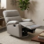 NEVA PU Leather Recliner Sofa-Grey