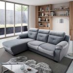 NEILSEN L Shaped 3 Seater Pet Friendly Sofa-Grey - Image 3