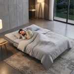 OSLEN 3 Seater Pet Fabric Sofa Bed-Grey - Image 2