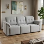 PAVILION 3 Seater Pet Friendly Sofa-Grey - Image 2