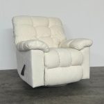 POUF Soft Dimity Fabric Recliner Sofa-Cream - Image 3