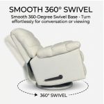 POUF Soft Dimity Fabric Recliner Sofa-Cream - Image 9