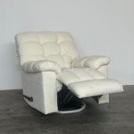 POUF Soft Dimity Fabric Recliner Sofa-Cream - Image 8