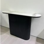 RAVINE 120cm Sintered Stone Console Table-Black - Image 3