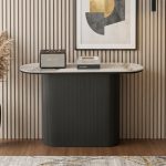 RAVINE 120cm Sintered Stone Console Table-Black