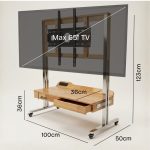 RIFT 100cm Solid Wood Mobility TV Cabinet - Image 10