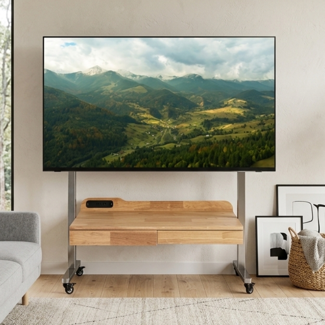 RIFT DSJ02-3 RIFT 100cm Solid Wood Mobility TV Cabinet - Image 1