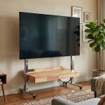 RIFT 100cm Solid Wood Mobility TV Cabinet - Image 2