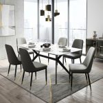 ROSELLE 6 Seater Sintered Stone Dining Set-3 Colors - Image 5