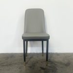 ROSELLE PU Dining Chair-Grey - Image 3