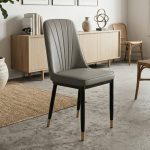 ROSELLE PU Dining Chair-Grey