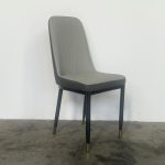 ROSELLE PU Dining Chair-Grey - Image 5