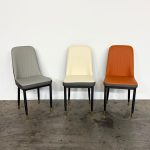 ROSELLE PU Dining Chair-Orange - Image 2