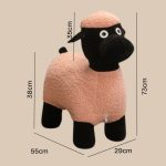 SHAUN The Sheep Kids Plush Stool-3 Colors - Image 4