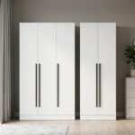 SHEILA 2 & 3 Door Wardrobe-White