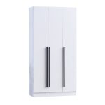 SHEILA 2 & 3 Door Wardrobe-White - Image 4