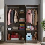 SHEILA 2 & 3 Door Wardrobe-Grey Oak - Image 2