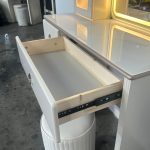 STUDIO 100cm LED Mirror Dressing Table Set-Cream - Image 7