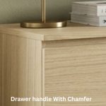 VESTA Premium Grade 3 Drawer Chest-Oak - Image 2