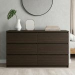 VESTA Premium Grade 6 Drawer Chest-Brown