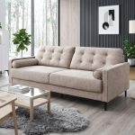 VODDER 3 Seater Pet Friendly Sofa-Brown - Image 2