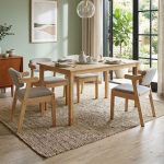 ZIDANCE Full Solid 4 Seater Dining Set-Natural - Image 3