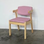 ZIDANCE Wooden Dining Chair-Pink - Image 5
