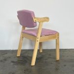 ZIDANCE Wooden Dining Chair-Pink - Image 2