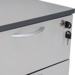 ECON 150cm L Shaped Working Desk-Grey - Image 10