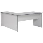ECON 150cm L Shaped Working Desk-Grey - Image 6