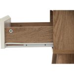 HIRADO 1 Drawer Bedside Table-Oak - Image 7