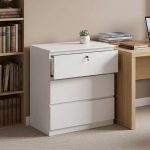 AFFIN 3 Drawer Chest With Lock-White - Image 3