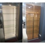 DSC 2066 2 Glass Door LED Display Cabinet-White - Image 4