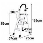 LAD48 Space Saver Ladder-White - Image 3