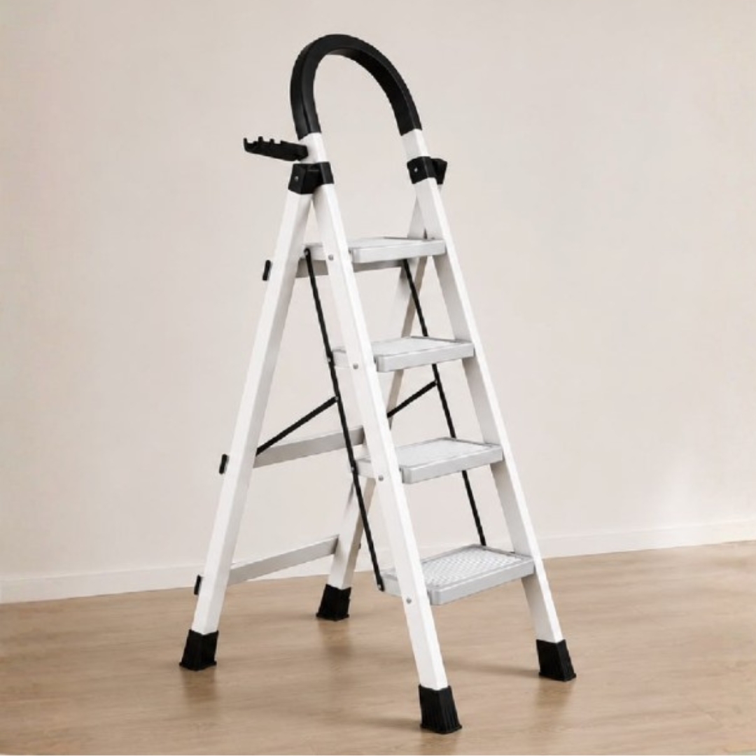 LAD48-6 LAD48 Space Saver Ladder-White - Image 1