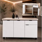 MIRAGE 120cm MICA Hardtop Kitchen Cabinet-White - Image 5