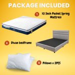[Package] LINER Bed With 10 Inch Pocket Spring Mattress-Queen - Image 4