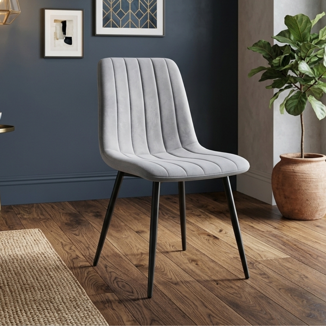 PALERMO CHAIR-1 PALERMO Dining Chair-Grey - Image 1