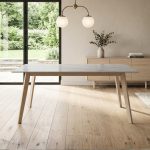 TADPOLE 150cm Sintered Stone Dining Table-White Wash - Image 2