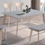 TADPOLE 150cm Sintered Stone Dining Table-White Wash - Image 3