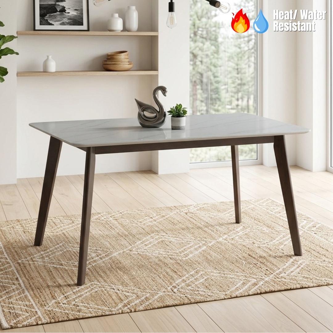 TADPOLE WALNUT-2 TADPOLE 150cm Sintered Stone Dining Table-Walnut - Image 1