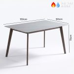 TADPOLE 150cm Sintered Stone Dining Table-Walnut - Image 4