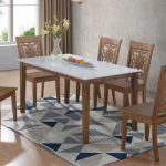 WILLOW 150cm Sintered Stone Dining Table-Walnut - Image 2